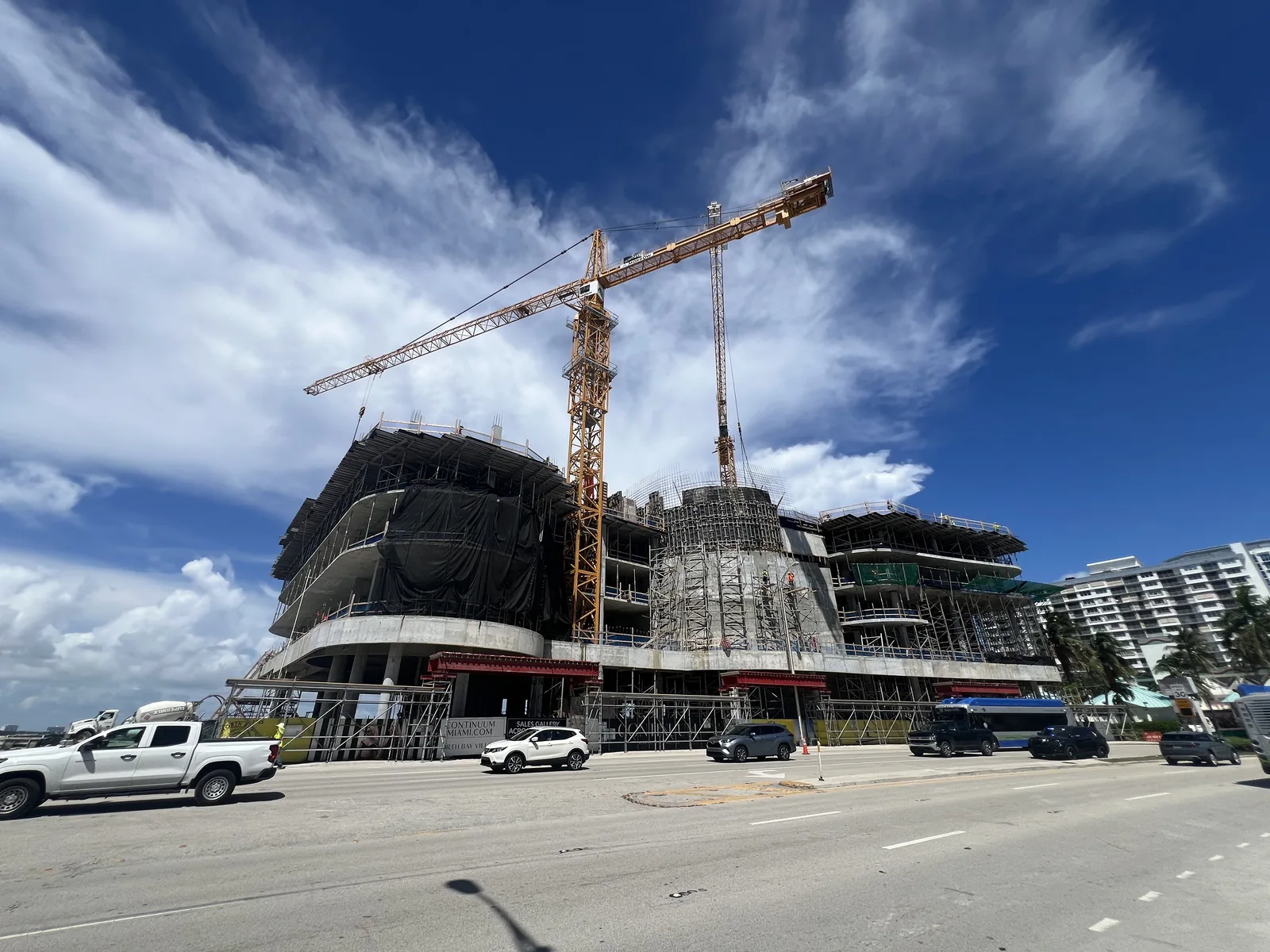 Continuum Club & Residences construction in North Bay Village, September 16, 2026
