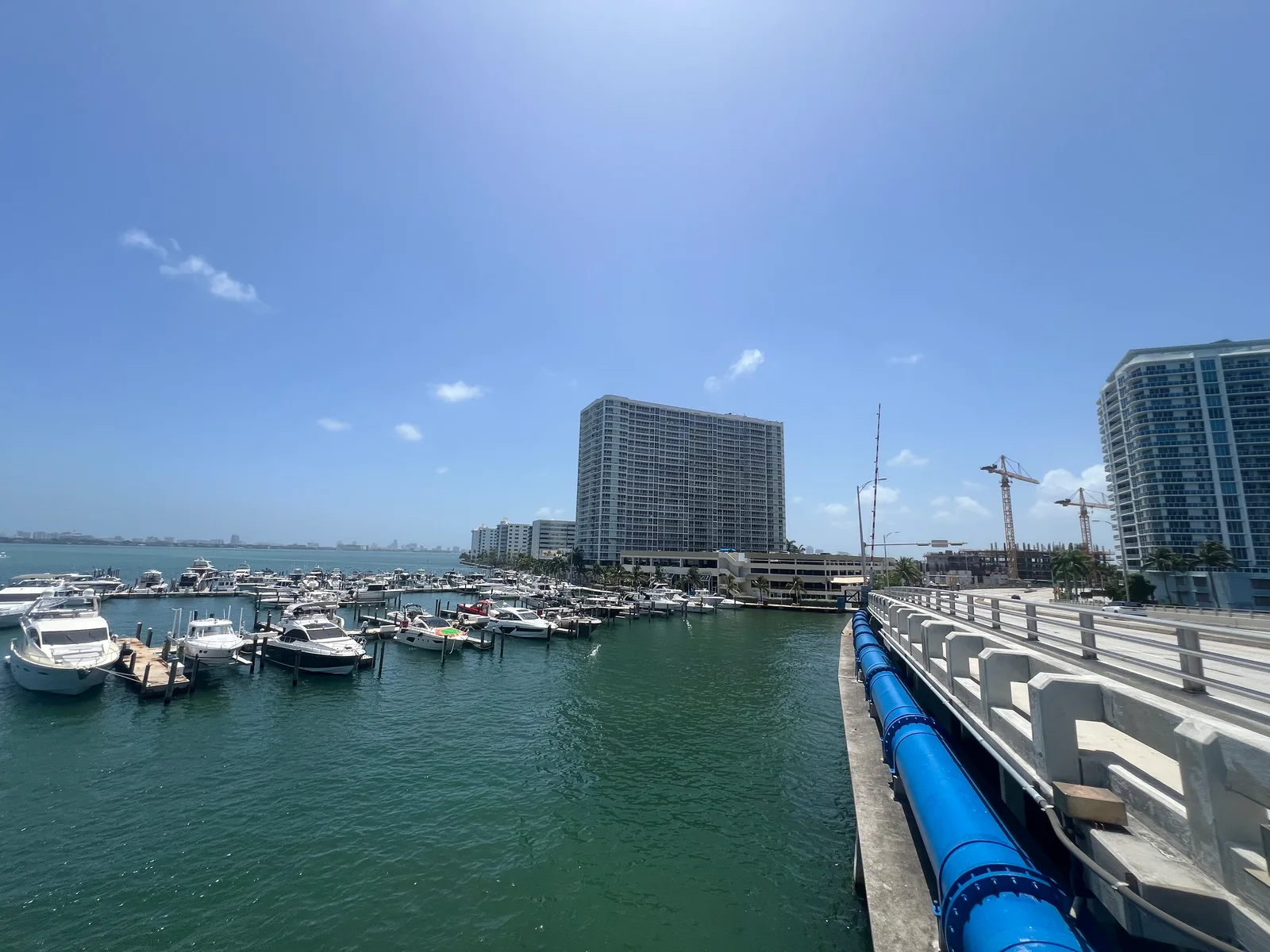 North Bay Village marina and waterfront in the August field record