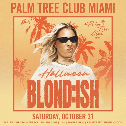 Official event poster: BLOND:ISH (Halloween)