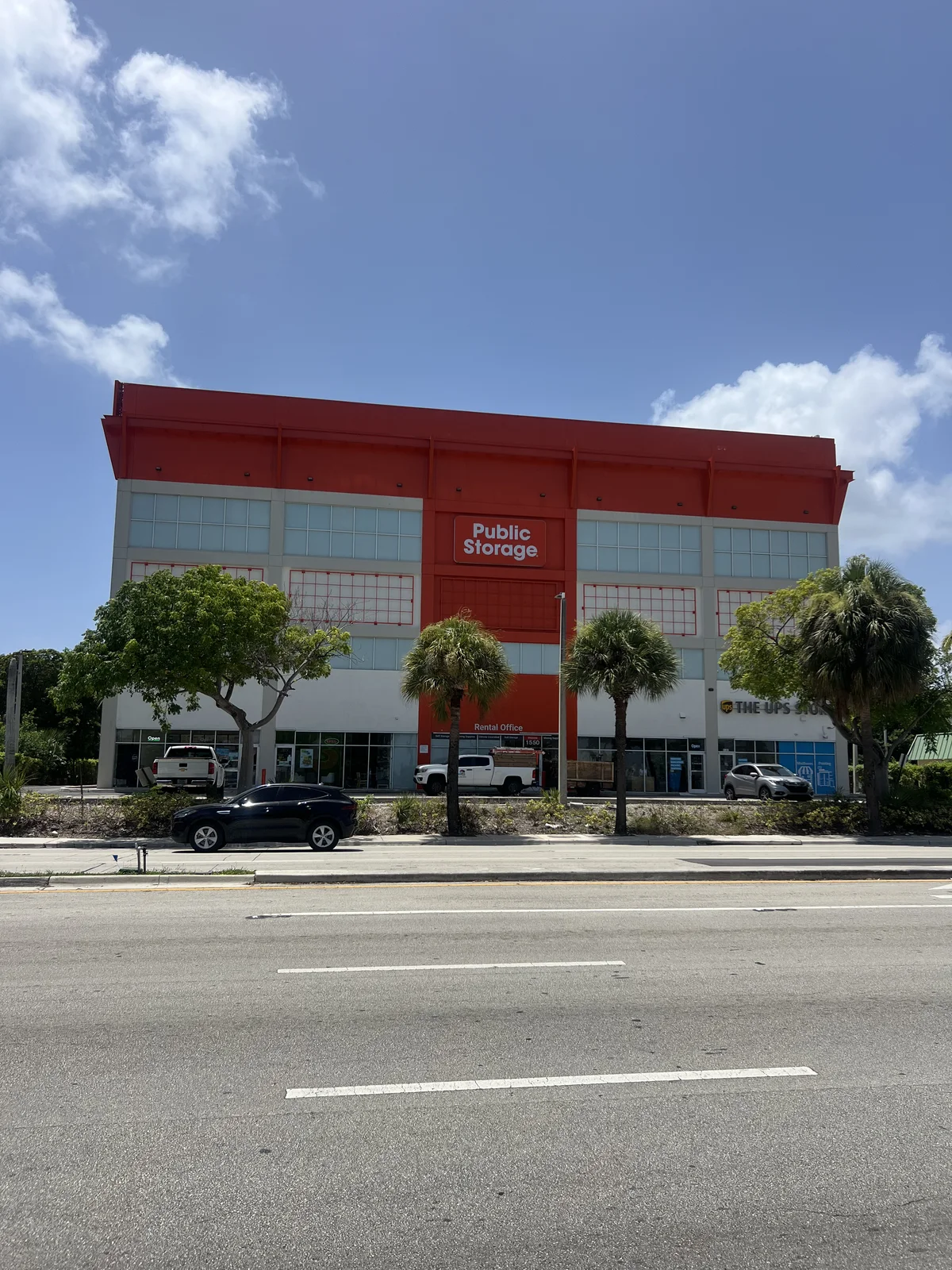 Public Storage on Kennedy Causeway, photographed August 15, 2026