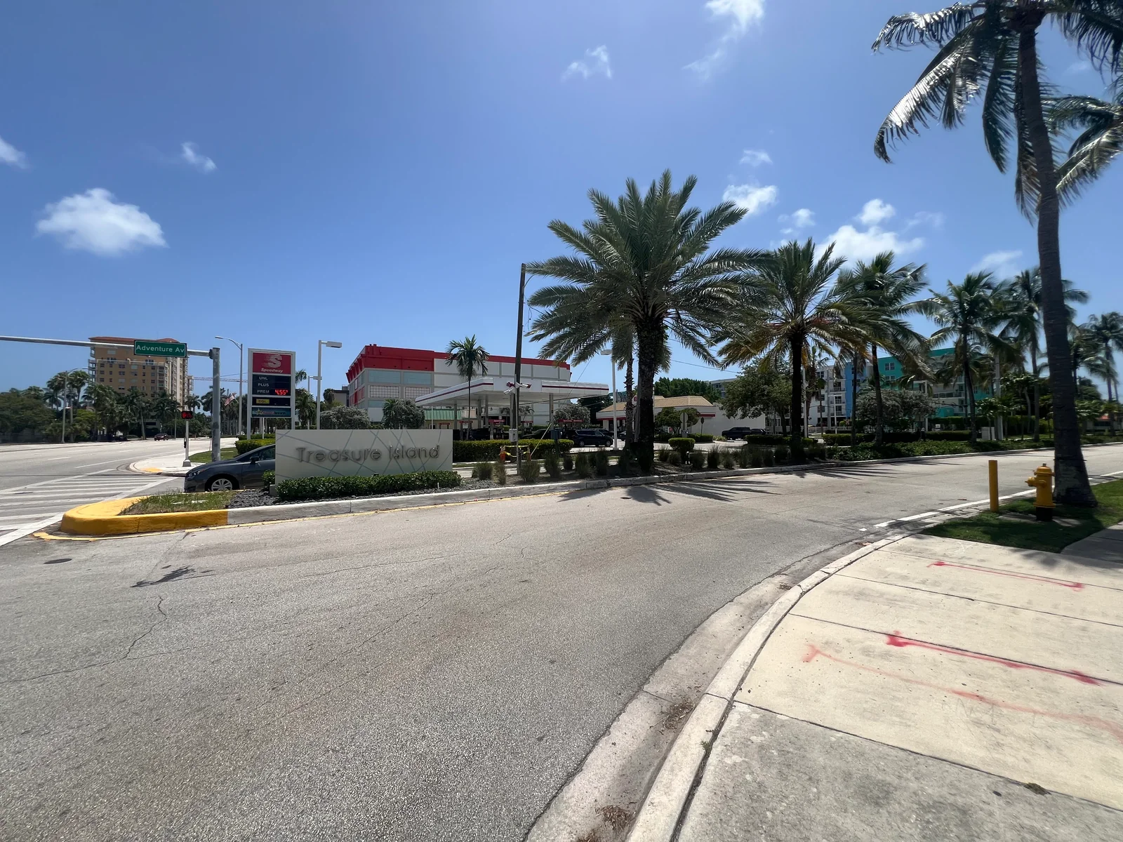 Treasure Island entrance sign